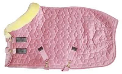 Image de Kentucky Horsewear Couverture de concours 160g Show Rug Velvet Couverture d'écurie vieux rose 145