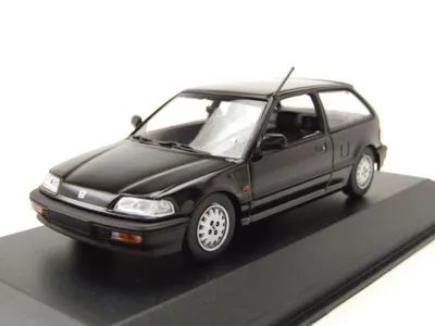 Produktbild von Maxichamps 940161501 Honda Civic 1990 schwarz 1:43
