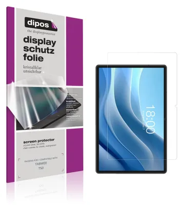 Produktbild von 2x Schutzfolie für TABWEE T50 klar Displayschutzfolie Folie Display Schutz dipos