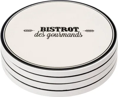 Produktbild von 4 untersetzer "bistrot" d10cm - SG Secret de Gourmet