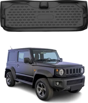 Image de Tapis de coffre pour Suzuki Jimny 2018-2021 Caoutchouc TPE noir