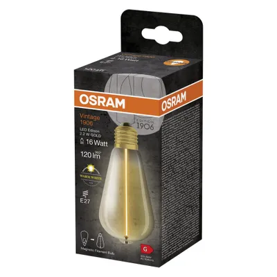 Immagine prodotto di OSRAM LED Filament LEDISON 12 2,2W/827 FIL GD MAG E271 351663 4099854049873