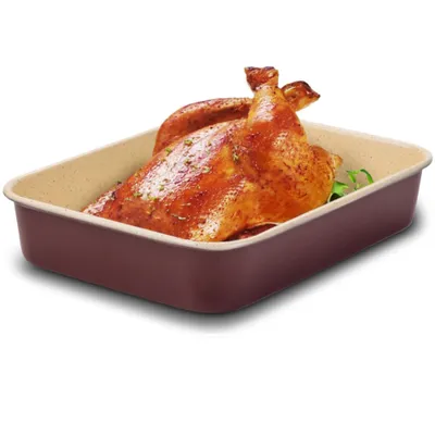Produktbild von NAVA Backblech Bräter Tiefbackblech Backform TERRESTRIAL zum Backen von Fleisch Kuchen 40x28x7 cm | 6 l