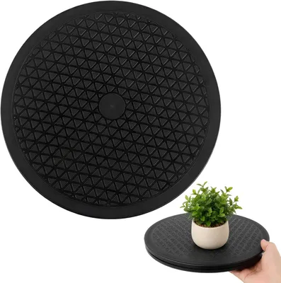 Image de Plateau tournant - Plateau rotatif - 30 cm - Rotation de 360 degrés - Plateforme - Compteur de rotation - Plateau tournant pour ordinateurs portables - Moniteurs - Téléviseurs - Haut-parleurs