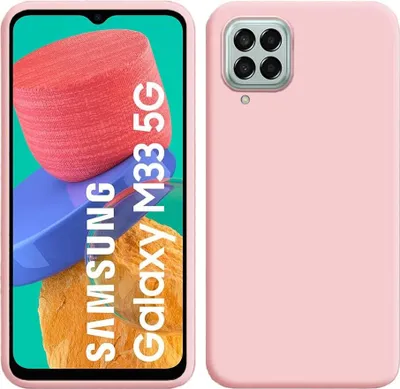 Produktbild von Galaxy M33 5G Hülle, Flüssig Silikon Weich Gummi Schutzhülle für Samsung Galaxy M33 5G Pink