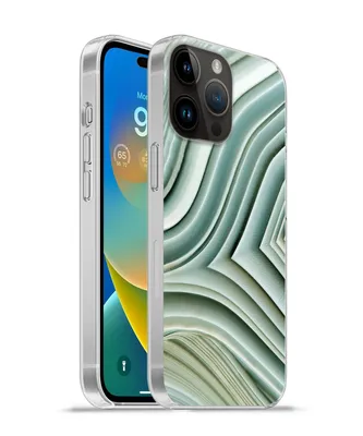 Produktbild von MuchoWow® Handyhülle Schutzhülle Hülle für Apple iPhone 14 Pro - Softcase Naturstein - Abstrakt - Grau Silikon Softcase Handy Hülle - Umschlag
