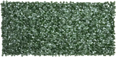 A close-up, full-frame shot of a green artificial hedge.