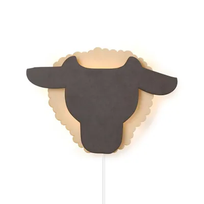 Immagine prodotto di Da Tjalle e Jaspis – Lampada da parete a forma di pecora – Legno