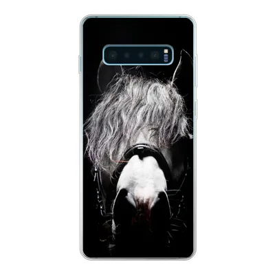 Produktbild von MuchoWow® Handyhülle Schutzhülle Hülle für Samsung Galaxy S10 Plus Pferd - Porträt - Schwarz - Weiß Silikon Softcase Handy Hülle - Schutzhülle