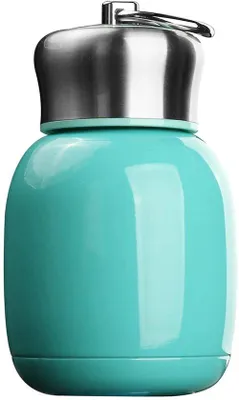 Obrázok produktu pre Mini termoska 200 ml, modrá vákuová fľaša na teplú a studenú vodu