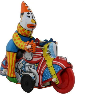 Produktbild von Blechspielzeug - Clown auf Motorrad - aus Blech