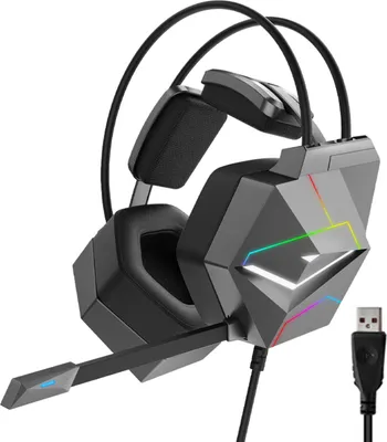 Produktbild von TAIOU Gaming-Headset, Mikrofon-Rauschunterdrückung | 50-mm-Richttreiber | RGB-LED-Lichteffekt (USB-Einzelstecker)