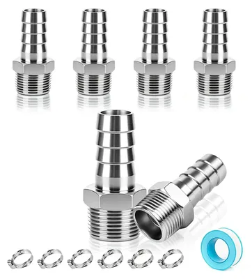 Zdjęcie produktu dla Zestaw 6 sztuk mosiężnych złączek redukcyjnych G3/4" x 19 mm