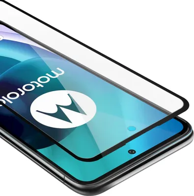 Immagine prodotto di Cadorabo pellicola blindata per Motorola MOTO G71 5G pellicola protettiva in nero schermo pieno vetro temperato protezione display