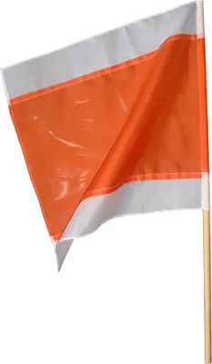 Produktbild von Warnflagge 500 x 500 mm, weiss-orange-weiss