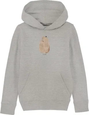 Produktbild von Mr. & Mrs. Panda Kinderpullover Murmeltier 12-14 Jahre (152/164) - Heather Grey - Geschenk, Pulli, Freundlichkeit, Fröhlichkeit, Knigge, Hoodie, Pullover, Anstand