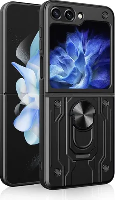 Produktbild von König Design Hülle kompatibel mit Samsung Galaxy Z Flip5 Kunststoff Soft Handyhülle - Handy Case Schwarz