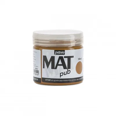 Produktbild von Pebeo Mat Pub Acrylfarbe, 140 ml, Siena natur