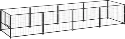 Produktbild von "im Angebot" Hundezwinger Schwarz 4 m² Stahl - Sonstiges Hundezubehör CC3192