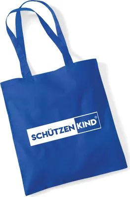 Produktbild von Huuraa Jutebeutel Schützenkind Modern 10 Liter Bright Royal Baumwolle Tasche Geschenkidee