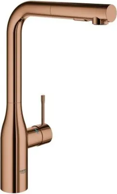 Immagine prodotto di GROHE Essence Mitigeur monocommandé pour évier, saillie 204mm, bec haut, extractible, douchette Dual, orientable, 30504DA0, 30504DA0