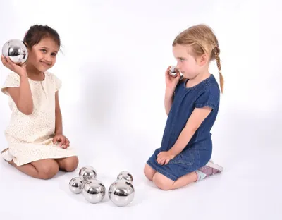 Obrázok produktu pre Tickit Sensory Reflective Sound Balls, 0 rok / roky, Zvukové efekty, Nerezová oceľ, Nerezová oceľ