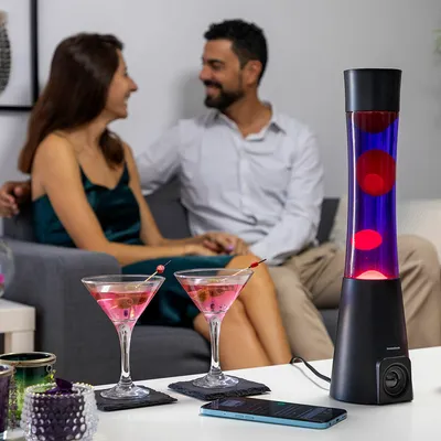Obrázok produktu pre InnovaGoods 8435527825690, Čierna, Purpurová, Červená, Priehľadná, Hliník, Sklo, Univerzálne, Retro, E14, 1 žiaroviek