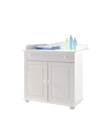 Produktbild von Baby Wickelkommode "Adam" Kiefer, verschiedene Farben (Weiß)