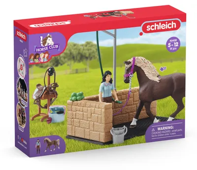 Image de Schleich® 42438 Schleich® Horse Club 42438 Waschplatz mit Emily & Luna Spielfiguren-Set