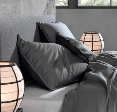 Produktbild von Zo!Home Bettwäsche Satinado 240x220 100% Baumwolle Mako-Satin Classic Anthracite