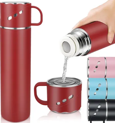 Zdjęcie produktu dla Termos ze stali nierdzewnej - 550 ml - nie zawiera BPA - trwały