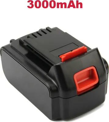 Produktbild von Li-Ion Akku für Black & Decker 18V / 20V Elektrowerkzeuge - ersetzt LBXR20, LBXR20-OPE, LB20, LBX20, LBX4020, LB2X4020-OPE - 18V / 3000mAh