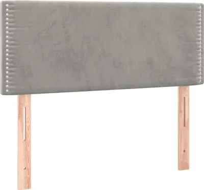 Obrázok produktu pre vidaXL Čelo postele svetlosivé 100x5x78/88 cm Velvet
