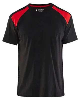 Produktbild von Blakläder® T-Shirt 3379 1042 in div. Farben, Farbe:schwarz/rot, Größe:L