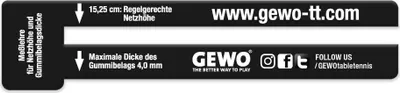 Produktbild von GEWO Netzlehre schwarz