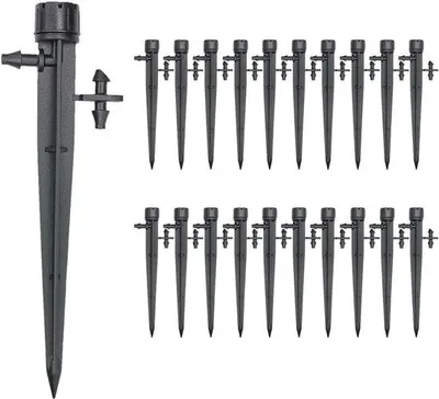 Produktbild von Tropfbewässerungsdüsen 30 Stück mit Anschlussfitting für 4 mm/7 mm Schlauch, verstellbare 8-Loch Emittoren