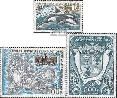 Produktbild von Briefmarken Französ. Gebiete Antarktis 1969 Mi 52-54 (kompl.Ausg.) postfrisch Freimarken