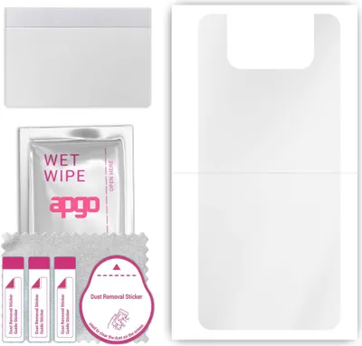 Produktbild von apgo Rückseite Schutzfolie, klar, kompatibel mit Asus Zenfone 7 ZS670KS, Hinten Hydrogel-Displayschutzfolie mit Positionierhilfe, kratzfest, einfache Montage