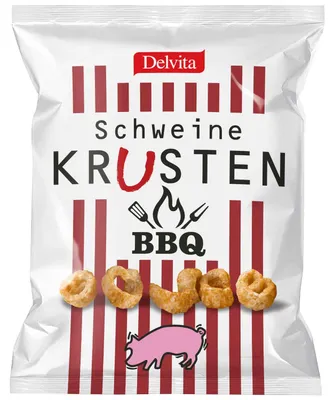 Produktbild von Delvita Schweinekrusten BBQ 125g