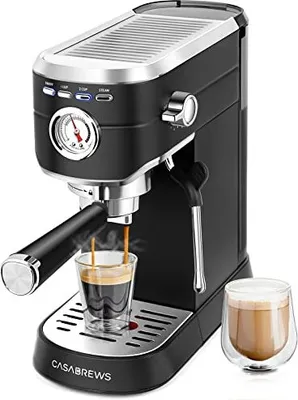Produktbild von CM5418 Siebträgermaschine Espressomaschine mit Milchaufschäumer Schwarz