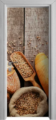 Produktbild von Tür Selbstklebende 80x210 cm Türfolie Türtapete Klebefolie - gebackenes Brot