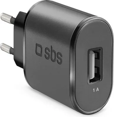 Zdjęcie produktu dla ładowarka ścienna 5W USB 1A czarna Ładowarka (USB-A)