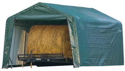 Produktbild von ShelterLogic Folien Weidezelt Zeltgarage Grün 610x380x260 cm