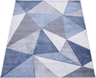 Produktbild von Teppich Wohnzimmer Kurzflor Vintage Abstrakt Modern Geometrisch Rautenmuster Grösse 200x280 cm