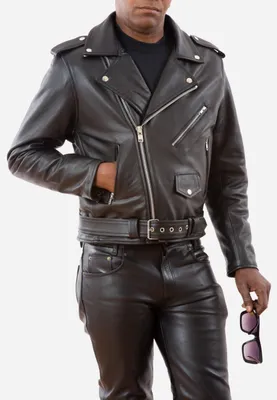 Produktbild von Brando Herren Lederjacke Tschul – Schwarz / 2XL