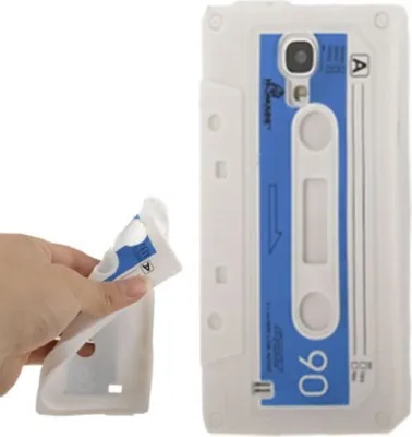 Produktbild von Silikon Hülle Kassette für Case Handy Samsung Galaxy S4 GT-I9500 / GT-I9505 / LTE+ GT-I9506 / Value Edition GT-I9515 weiss