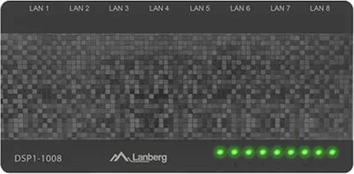 Produktbild von Lanberg DSP1-1008 - Unmanaged - Gigabit Ethernet (10/100/1000) - Vollduplex