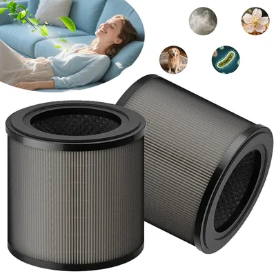 Produktbild von 2er FY0910 Ersatzfilter für Philips Luftreiniger 900 Series AC0950/10, AC0951/13, 3-in-1 HEPA Aktivkohle und Vorfilter