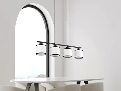 Produktbild von LED Esstischlampen hängend über Kochinsel & Kücheninsel, Balkenlampe mehrflammig