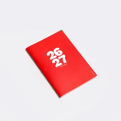 Produktbild von Monatskalender 13,5 x 20 cm, rot, Akademischer Kalender, 12 Monate, Softcover